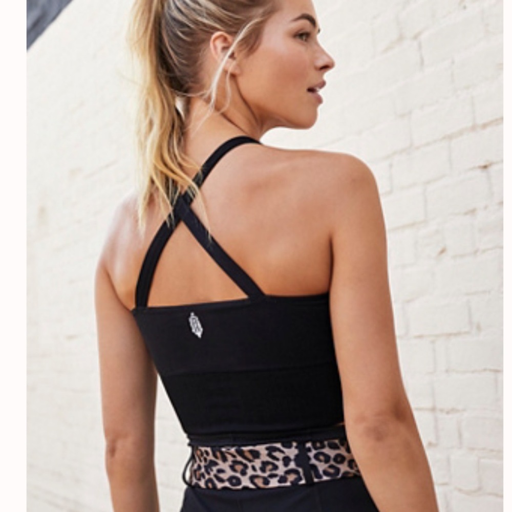 FP Movement Black Good Karma Cropped Tank